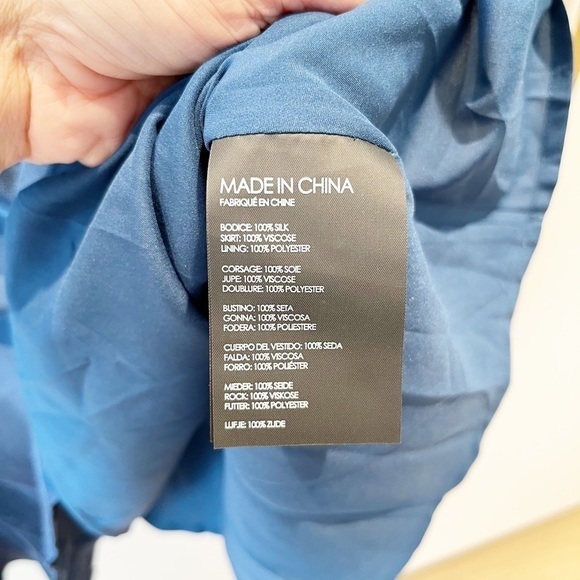 BNWT Club Monaco Rokinsa Fit & Flare Silk Dress - Picture 10 of 15